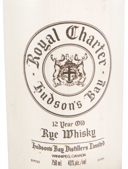 1975 Hudson's Bay Royal Charter Rye 12 anos 75cl