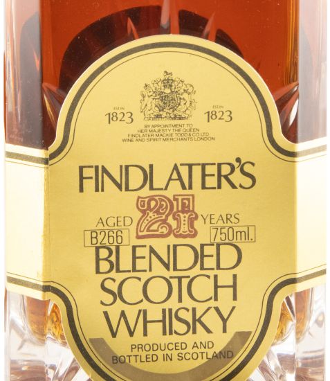 Findlater's 21 anos (garrafa de cristal) 75cl