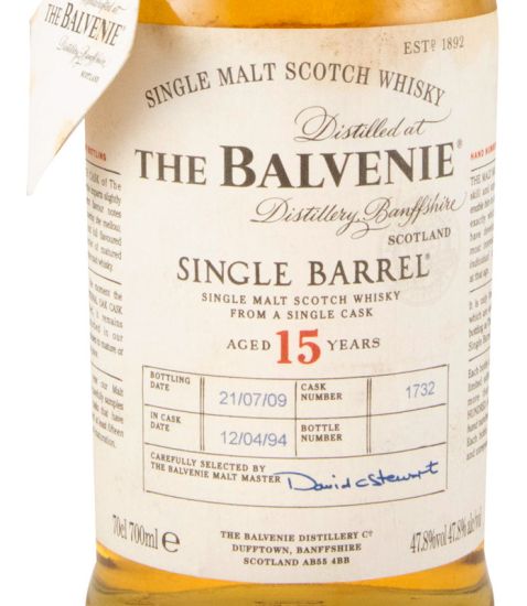 Balvenie Single Barrel Cask N.º 1732 15 anos