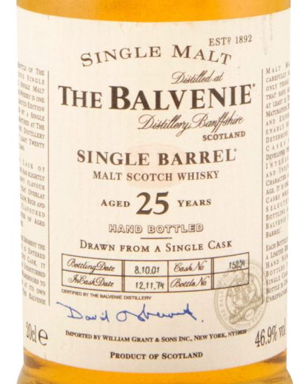 Balvenie Single Barrel 25 anos 20cl