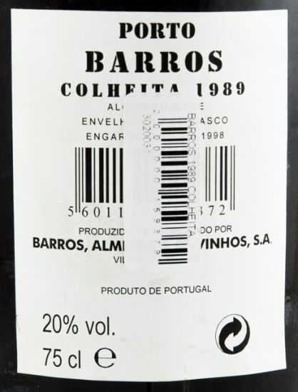 1989 Barros Colheita Porto