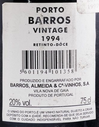 1994 Barros Vintage Porto