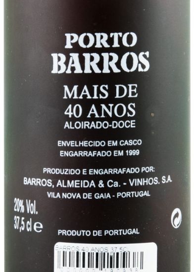 Barros 40 years Port 37.5cl
