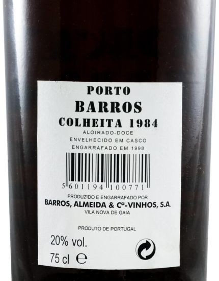 1984 Barros Colheita Porto