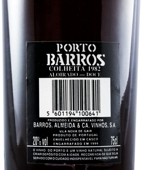 1982 Barros Colheita Port (bottled in 1996)