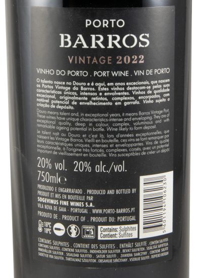 2022 Barros Vintage Porto