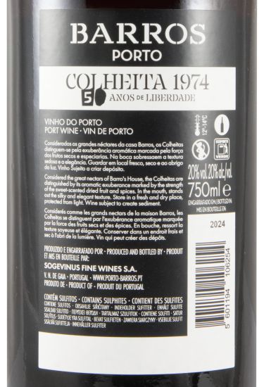 1974 Barros 50 Anos de Liberdade Colheita Porto