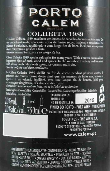 1989 Cálem Colheita Port