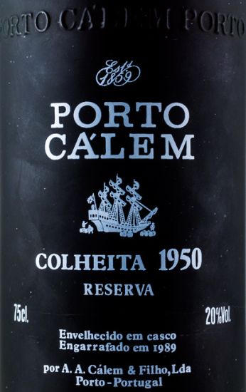 1950 Cálem Colheita Pirogravado Porto