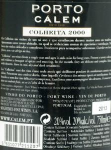 2000 Cálem Colheita Port