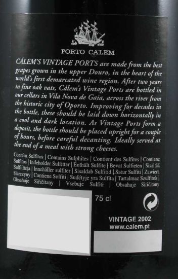 2002 Cálem Vintage Port