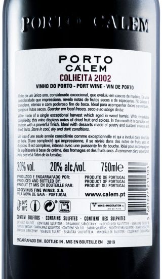 2002 Cálem Colheita Port