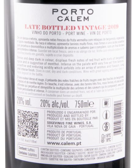 2019 Cálem LBV Porto