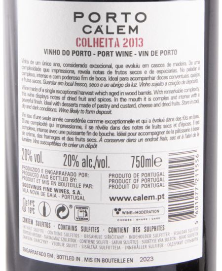 2013 Cálem Colheita Port