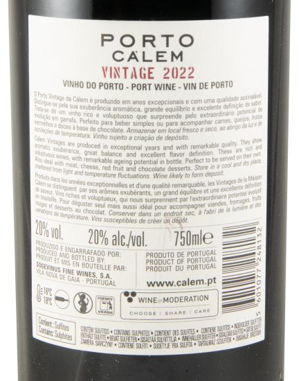 2022 Cálem Vintage Porto