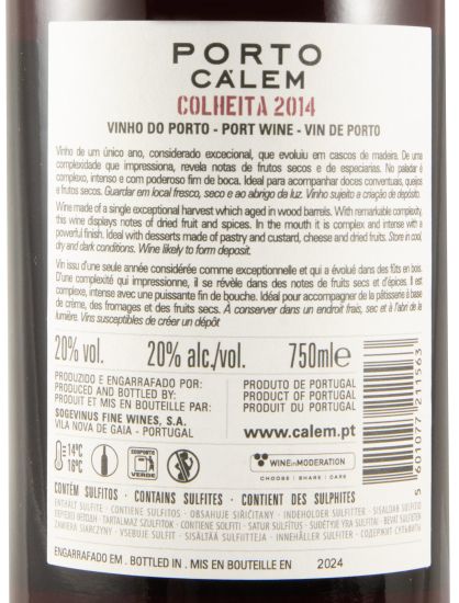2014 Cálem Colheita Port