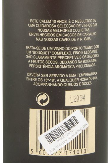 Cálem 10 years Port (bottled in 2002)