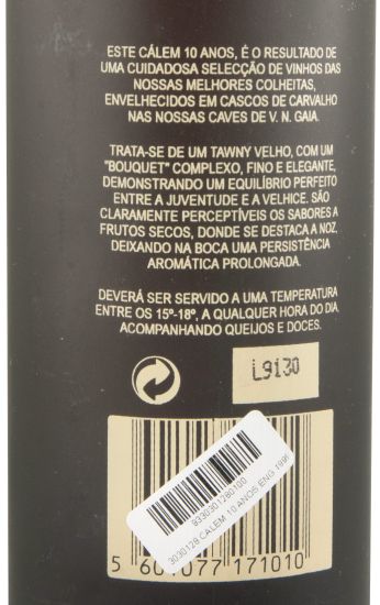 Cálem 10 years Port (bottled in 1999)