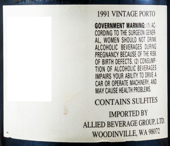 1991 Cockburn's Vintage Port