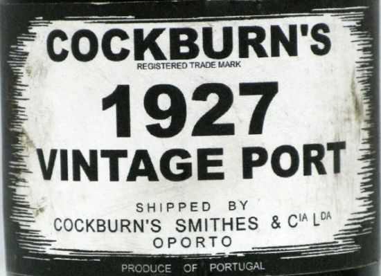 1927 Cockburn's Vintage Porto