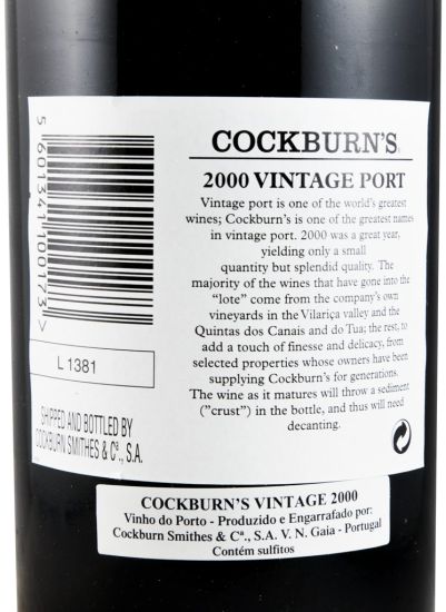 2000 Cockburn's Vintage Porto