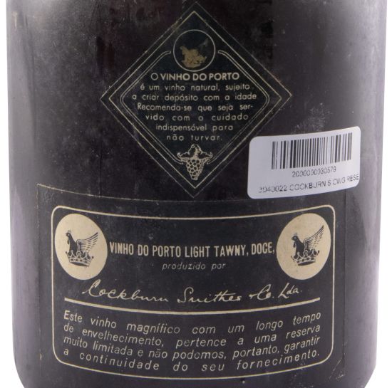 Cockburn's CWG Reserva Port (damaged seal and label)