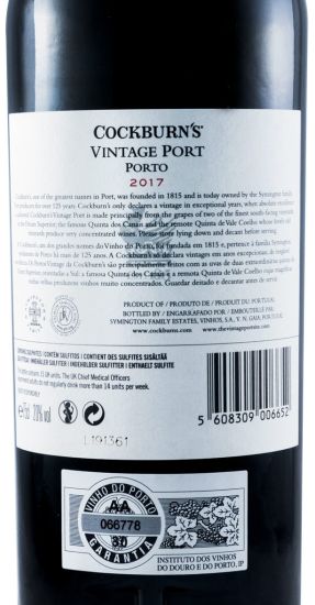 2017 Cockburn's Vintage Port