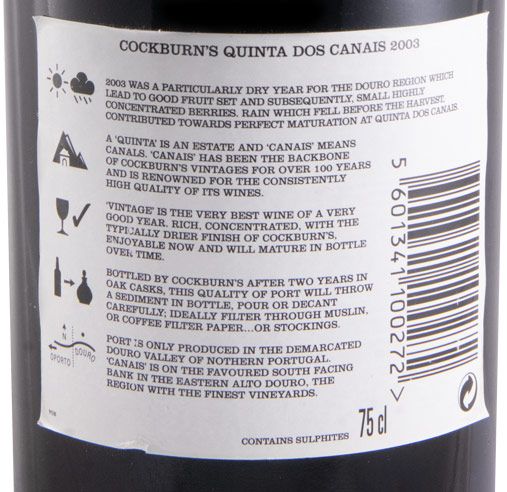 2003 Cockburn's Quinta dos Canais Vintage Porto