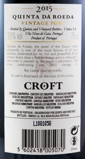 2015 Croft Quinta da Roêda Vintage Port