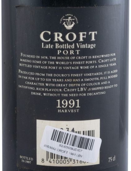 1991 Croft LBV Porto