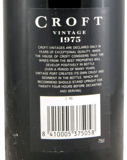 1975 Croft Vintage Porto