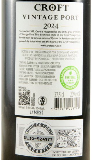 2024 Croft Vintage Porto 37,5cl