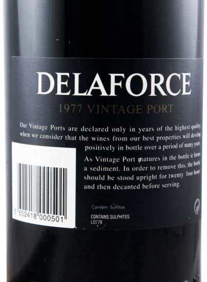 1977 Delaforce Vintage Porto