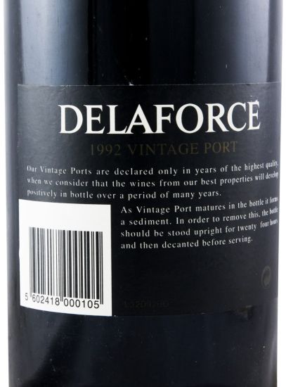 1992 Delaforce Vintage Porto