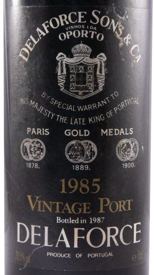 1985 Delaforce Vintage Porto (engarrafado em 1987)