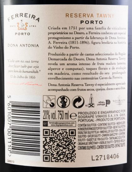 Ferreira Dona Antonia Tawny Reserva Porto