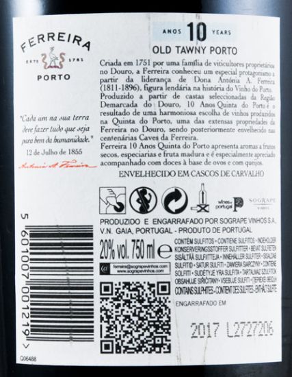 Ferreira Quinta do Port 10 years Port