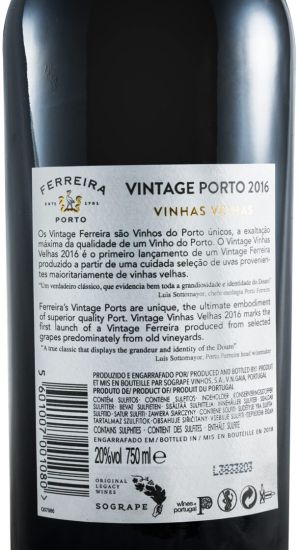2016 Ferreira Vintage Vinhas Velhas Porto