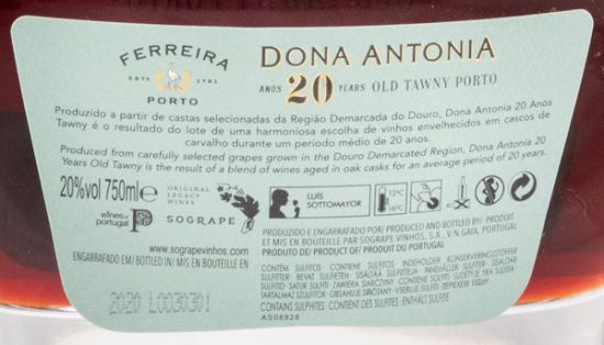 Ferreira Dona Antonia Limited Edition Decanter 20 years Port