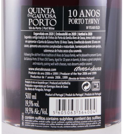 Quinta da Gaivosa 10 years Port 50cl