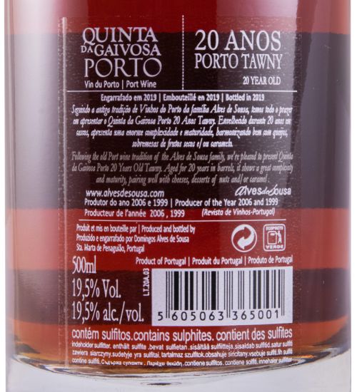 Quinta da Gaivosa 20 years Port 50cl