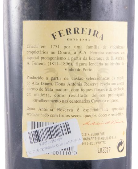 Ferreira Dona Antonia Reserva Port (former label)