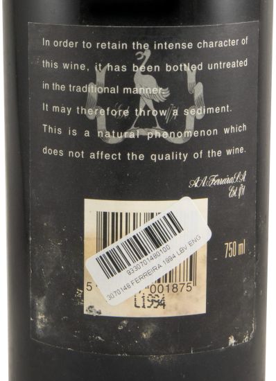 1994 Ferreira LBV Porto (engarrafado em 1998)