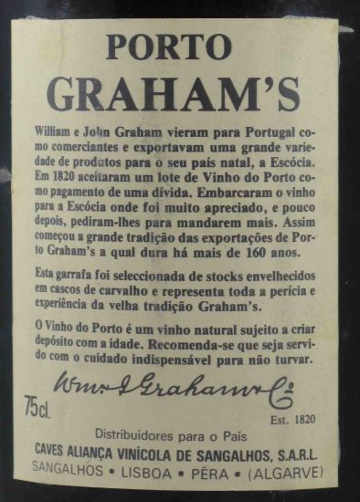 1982 Graham's LBV Porto