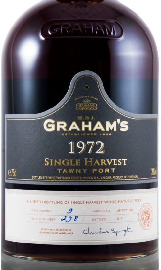 1972 Graham's Single Harvest Porto