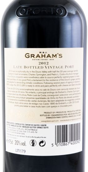 2012 Graham's LBV Porto