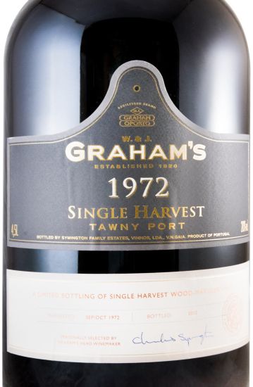 1972 Graham's Single Harvest Porto 4,5L