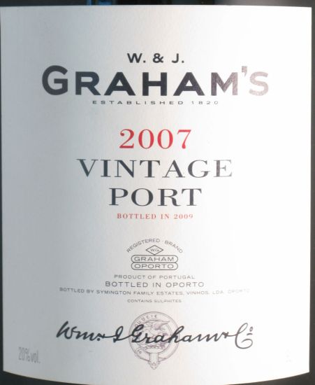 2007 Graham's Vintage Port 9L