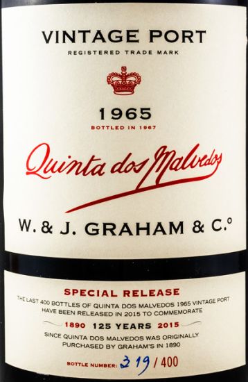 1965 Graham's Vintage Quinta dos Malvedos Porto