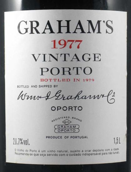 1977 Graham's Vintage Porto 1,5L